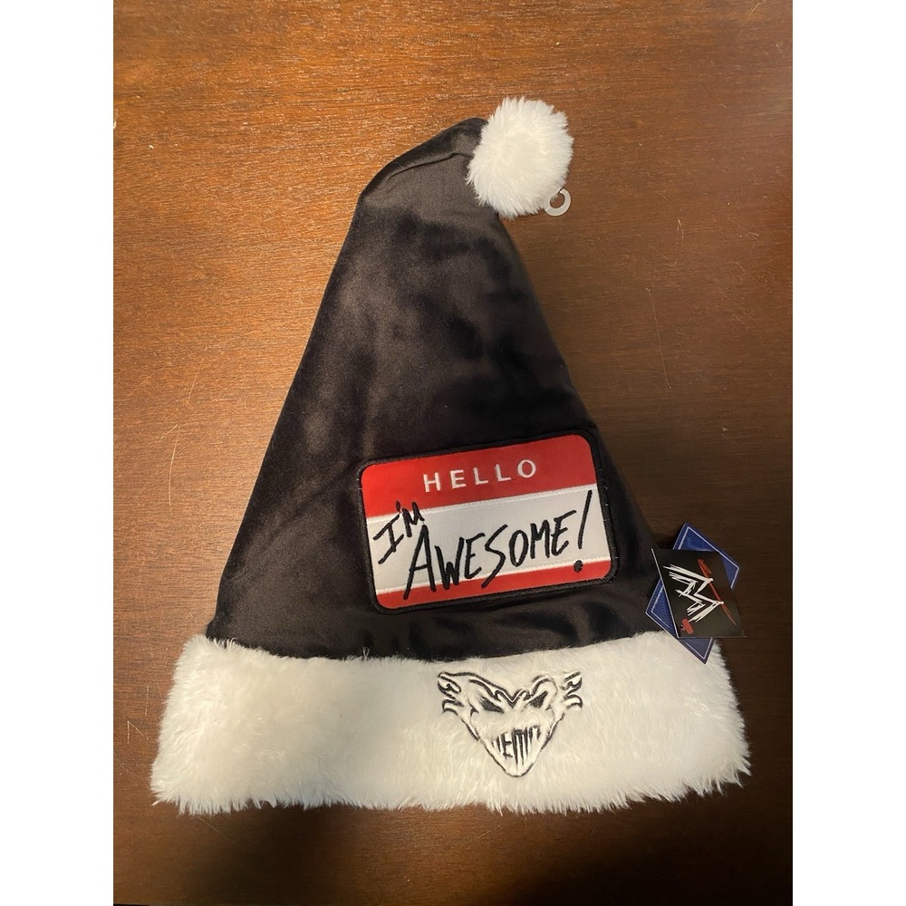 WWE The Miz Hello I'm‎ Awesome Santa Hat Christmas